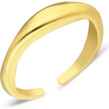 Nayra Jewelry Wiggle 18 Ayar Altın Kaplama Kadın Yüzük