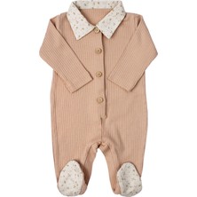 Koalav Light Peach Uzun Kollu Ayaklı Unisex Bebek Tulum
