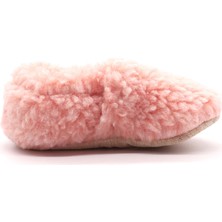 Morgedan Açık Pembe Unisex Bebek Peluş Patik