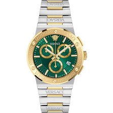 Versace VRSCVEKMA0425 Altın Rengi Metalik Gri Çelik Unisex Kol Saati