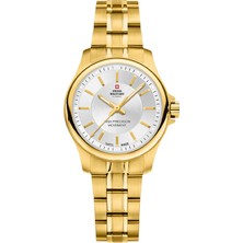 SWISS MILITARY BY CHRONO SM30201.09 Altın Sarısı Çelik Kadın Kol Saati