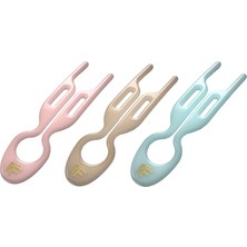 Nº 1 Hairpin Miami Collection Seashell Pink Açık Bej ve Tantalizing Blue 3'lü Kadın Saç Tokası