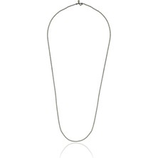 Melie Jewelry Ball 925 Ayar Gümüş Erkek Zincir Kolye