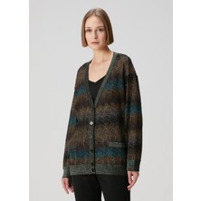 Missoni Koyu Mavi Desenli Hırka
