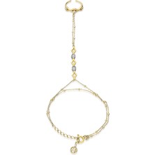 Nayra Jewelry Eternity 18 Ayar Altın Kaplama Kadın Şahmeran
