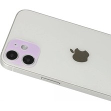 Nacario Mey Ithalat®   iPhone 12 Rainbow Kamera Lens Koruma Cam - Mor