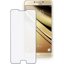 Schitec Samsung Galaxy C7 Uyumlu Ön Yüzey Nano Şeffaf Hidrojel Ekran Koruyucu