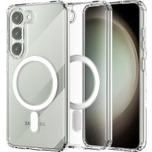 Nacario Mey Ithalat®  Samsung Galaxy S23 Plus Kılıf Magneticsafe Şeffaf Silikon - Şeffaf