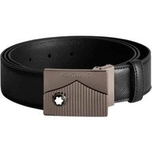 Montblanc Siyah Erkek Deri Kemer
