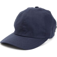 Borsalino Baseball Lacivert Erkek Keten Şapka