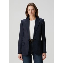 Lauren Ralph Lauren Lacivert Keten Blazer
