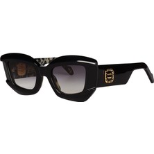 Original Vintage Sunglasses Prochyta Elite PE03 Col Siyah Asetat Kadın Güneş Gözlüğü