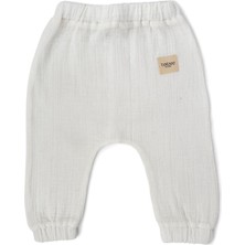 Totzee Ekru Müslin Unisex Bebek Balon Pantolon