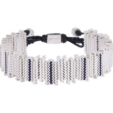 Juju Enamel Heartbeat Gümüş El Yapımı Kadın Bileklik