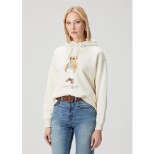 Polo Ralph Lauren Krem Kapüşonlu Sweatshirt
