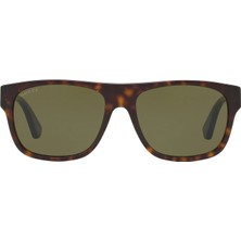 Gucci Tortoise Desenli Unisex Güneş Gözlüğü