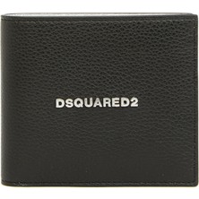 Dsquared2 Siyah Logo Detaylı Erkek Deri Cüzdan