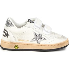 Golden Goose Ball Star Beyaz Çocuk Deri Sneaker