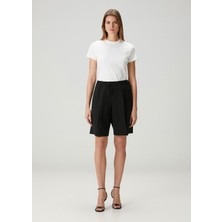Michael Michael Kors Siyah Pileli Twill Şort