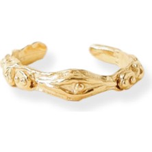 Besign Jewellery Işıltılı Adele Altın Kaplama Yüzük
