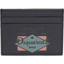 Dsquared2 Lacivert Erkek Deri Kartlık
