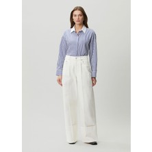 Givenchy Beyaz Wide Leg Jean Pantolon