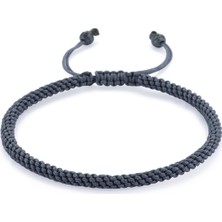 AtolyeWolf Knot Oxide Gri Erkek Bileklik