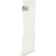MM6 Maison Margiela Beyaz Kadın Çorap