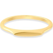 Safir Mücevher 14 Ayar Altın Kadın Minimal Yüzük