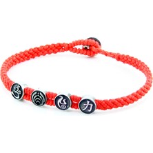 Boga Strenght Symbols Flat Braided Gümüş Bileklik