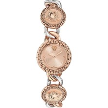 Versace VRSCVE0Q00225 Metalik Gri Rose Gold Çelik Kadın Kol Saati