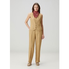 Polo Ralph Lauren Straight Camel Keten Pantolon