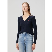 Polo Ralph Lauren Lacivert Saç Örgü Triko