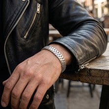 Modasilvers 925 Ayar Gümüş Gurmet Model Füzyon Erkek Bileklik