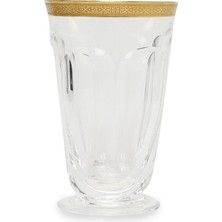 Moser Şeffaf Gold Desenli Kristal Bardak