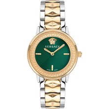 Versace VRSCVE2P00522 Altın Rengi Metalik Gri Kadın Kol Saati