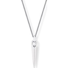 Aleyna Cebeci Jewelry Spair Pırlanta Taşlı 925 Ayar Gümüş Erkek Kolye