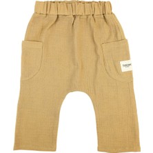 Totzee Kumsal Beji Müslin Cepli Unisex Bebek Pantolon
