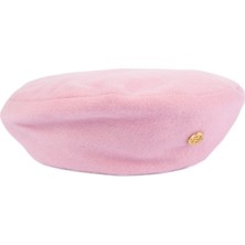Sibi Hats Chantel Toz Pembe Kaşmir Kadın Beret Şapka