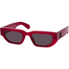 Off-White OERI115 Bordo Asetat Unisex Güneş Gözlüğü