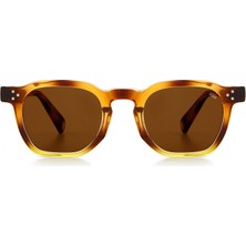 Mess Frames Lowkey Demibrown Kahverengi Asetat Unisex Güneş Gözlüğü