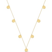 Orena Jewelry Disc Station 14 Ayar Altın Kadın Kolye