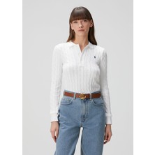 Polo Ralph Lauren Beyaz Polo Yaka Triko