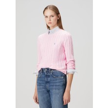 Polo Ralph Lauren Pembe Saç Örgü Triko