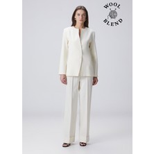 collection kırık beyaz yün pantolon
