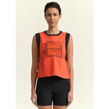Nasaqu Nar Rengi Sırt Dekolteli Aktif Top T-Shirt