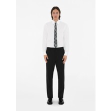 Burberry Classic Cut Vintage Check Gri Ipek Erkek Kravat