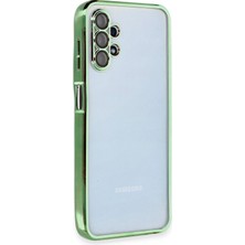 Nacario Mey Ithalat®  Samsung Galaxy A13 4g Kılıf  Lensli Silikon - Yeşil