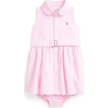 Polo Ralph Lauren Pembe Kız Bebek Elbise