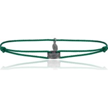 Melie Jewelry Greek 925 Ayar Gümüş Ipli Erkek Bileklik